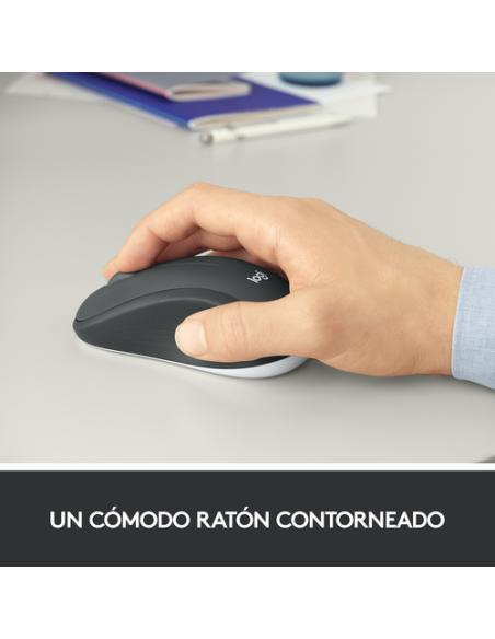 Logitech 920-008680 teclado Ratón incluido Universal RF inalámbrico QWERTY Español Negro, Blanco