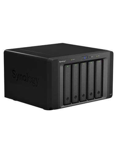Synology DX517 unidad de disco multiple 0 TB Escritorio Negro