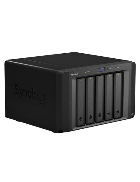 Synology DX517 unidad de disco multiple 0 TB Escritorio Negro