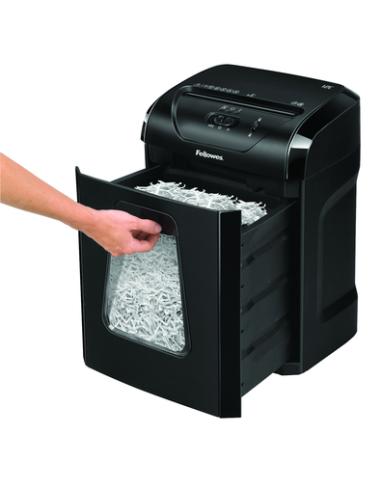 Fellowes Powershred 12C triturador de papel Corte cruzado 22,5 cm Negro