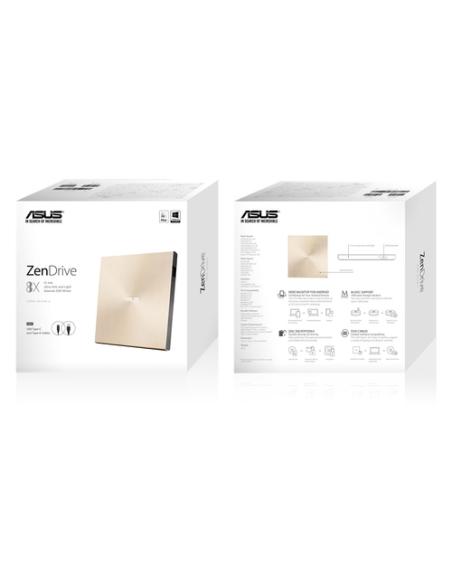 ASUS ZenDrive U9M unidad de disco óptico DVD±RW Oro