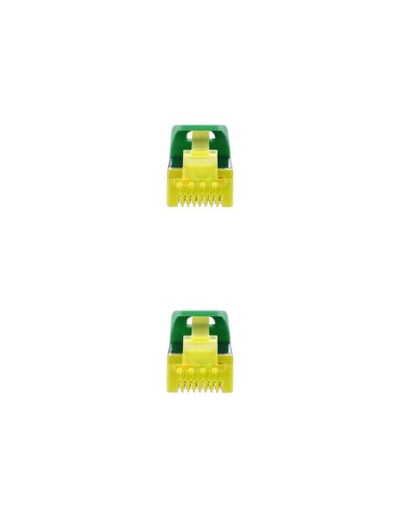 Nanocable Cable de red latiguillo RJ45 LSZH Cat.6A SFTP AWG26, Verde, 2.0 m