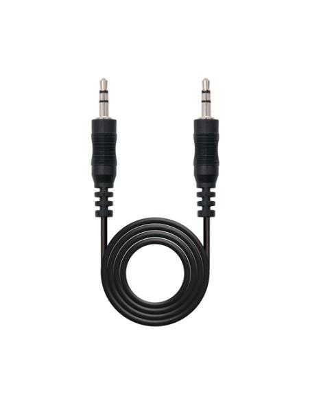 Nanocable Cable audio estéreo, Jack 3.5/M-Jack 3.5/M, negro, 20m