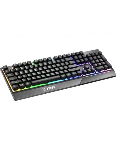 MSI Vigor GK30 teclado Juego USB QWERTY Español Negro
