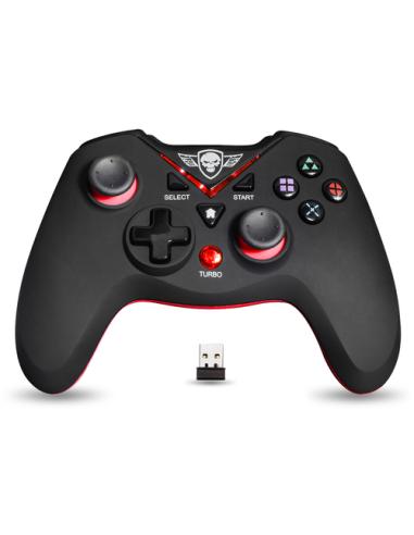 Spirit of Gamer SOG-RFXGP mando y volante Negro, Rojo USB Gamepad Analógico/Digital PC, Playstation 3