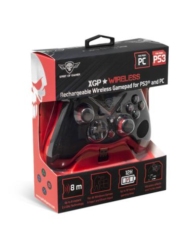 Spirit of Gamer SOG-RFXGP mando y volante Negro, Rojo USB Gamepad Analógico/Digital PC, Playstation 3