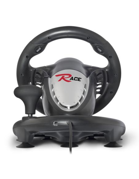 Spirit of Gamer Race Wheel Pro Negro, Plata USB Volante + Pedales Analógico/Digital PC, Playstation 2, Playstation 3