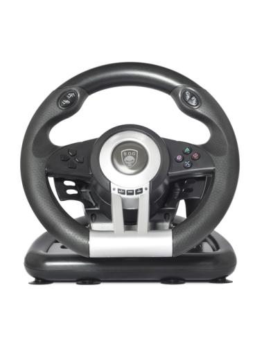 Spirit of Gamer Race Wheel Pro Negro, Plata USB Volante + Pedales Analógico/Digital PC, Playstation 2, Playstation 3