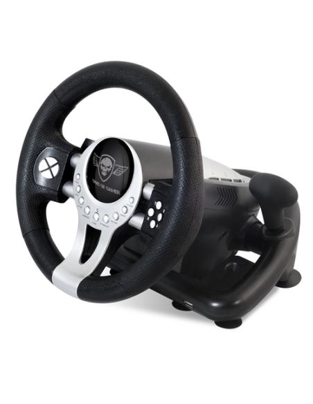 Spirit of Gamer Race Wheel Pro 2 Negro, Plata USB Volante + Pedales Digital PC, PlayStation 4, Playstation 3, Xbox One