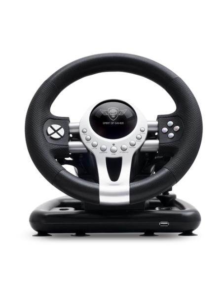 Spirit of Gamer Race Wheel Pro 2 Negro, Plata USB Volante + Pedales Digital PC, PlayStation 4, Playstation 3, Xbox One