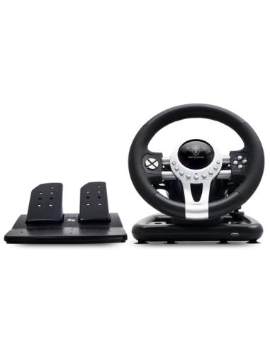Spirit of Gamer Race Wheel Pro 2 Negro, Plata USB Volante + Pedales Digital PC, PlayStation 4, Playstation 3, Xbox One