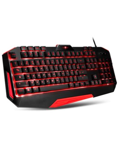 Spirit of Gamer Pro MK3 teclado Ratón incluido Juego USB AZERTY Negro
