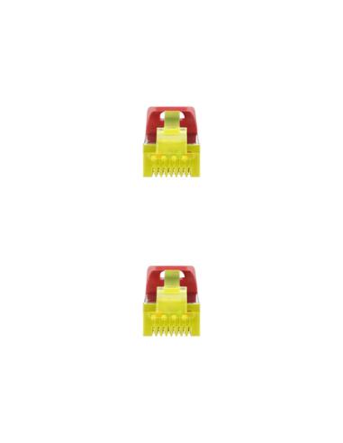 Nanocable Cable de red latiguillo RJ45 LSZH Cat.6A SFTP AWG26, Rojo, 2.0 m