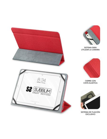 SUBBLIM Funda Tablet Freecam Case 10,1" Red