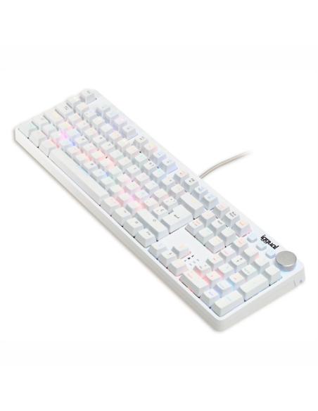 iggual Teclado gaming mecánico PEARL RGB blanco