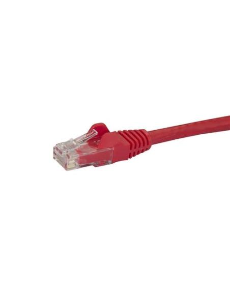 StarTech.com Cable de 2m Rojo de Red Gigabit Cat6 Ethernet RJ45 sin Enganche - Snagless