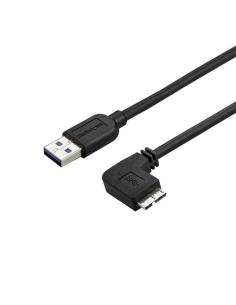 StarTech.com Cable delgado de 0,5m Micro USB 3.0 acodado a la derecha a USB A