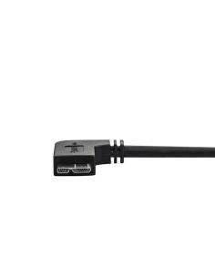 StarTech.com Cable delgado de 0,5m Micro USB 3.0 acodado a la derecha a USB A 2