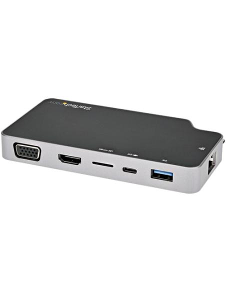 StarTech.com Adaptador Multipuertos USB C - Docking Station USB 3.1 Tipo C a Vídeo HDMI de 4K o VGA - PD Pass-through de 100W - 