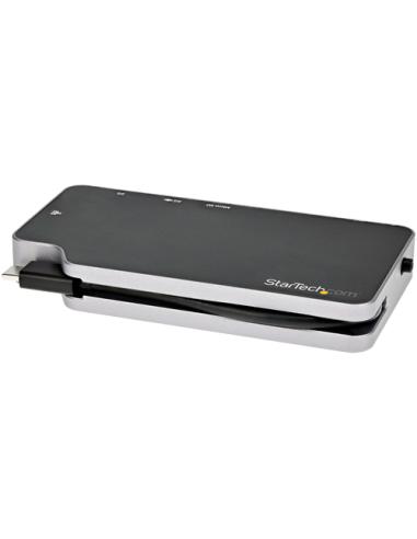StarTech.com Adaptador Multipuertos USB C - Docking Station USB 3.1 Tipo C a Vídeo HDMI de 4K o VGA - PD Pass-through de 100W - 