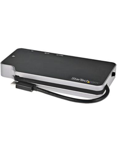 StarTech.com Adaptador Multipuertos USB C - Docking Station USB 3.1 Tipo C a Vídeo HDMI de 4K o VGA - PD Pass-through de 100W - 