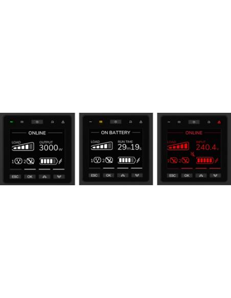 APC SRTG5KXLI sistema de alimentación ininterrumpida (UPS) Doble conversión (en línea) 5 kVA 5000 W 3 salidas AC