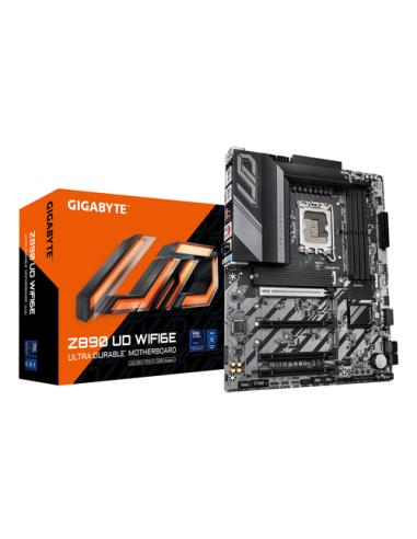 GIGABYTE Placa base Z890 UD WIFI6E - Compatible con CPUs Intel Core Ultra (Serie 2), VRM de 12+1+2 fases, hasta 8800MHz DDR5 (OC