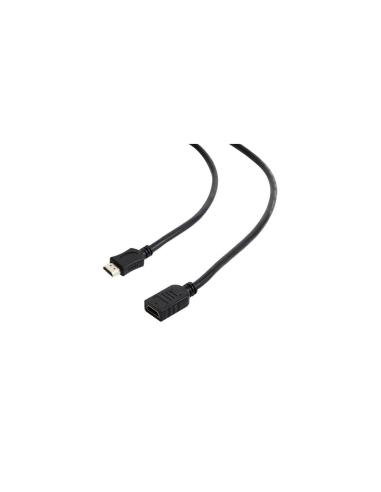 CABLE GEMBIRD HDMI MACHO A HDMI HEMBRA ETHERNET 1.8METROS NEGRO CC-HDMI4X-6