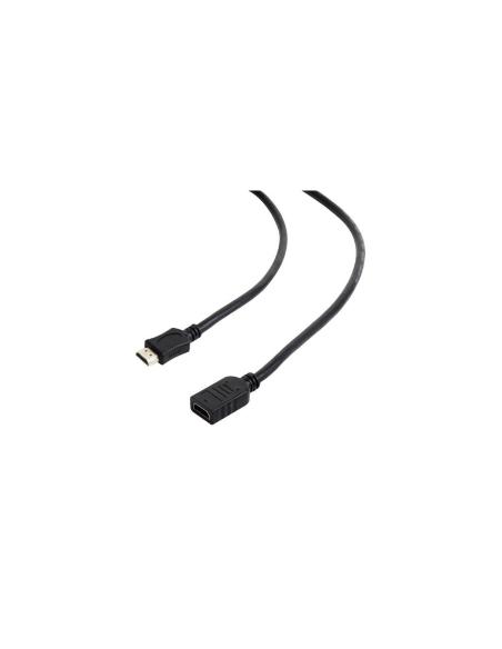 CABLE GEMBIRD HDMI MACHO A HDMI HEMBRA ETHERNET 1.8METROS NEGRO CC-HDMI4X-6
