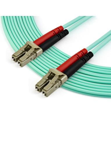 StarTech.com Cable de 7m de Fibra Óptica Multimodo LC/UPC a LC/UPC OM4 - 50/125µm - Fibra LOMMF/VCSEL - Redes de 100G - Cable LS