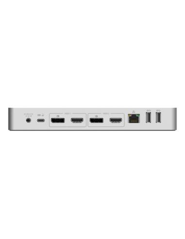 StarTech.com Docking Station Universal para Portátil - Replicador de Puertos Híbrido USB-C/-A - 2x HDMI y DP 4K - PD 60W - Mac /