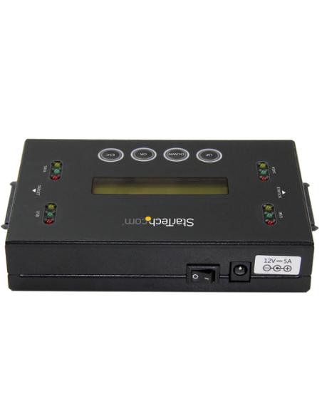 StarTech.com Clonador y Borrador Independiente 1:1 para Memorias USB y Unidades de Disco Duro y SSD SATA - con Pantalla LCD - TA