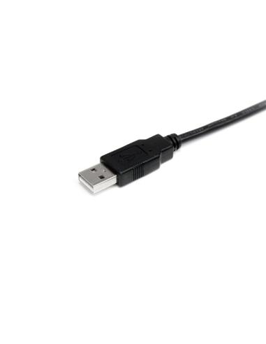 StarTech.com Cable de 1m USB 2.0 Alta Velocidad Macho a Macho USB A - Negro