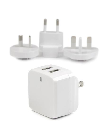 StarTech.com Cargador de Pared USB de 2 Puertos para Tablets Smartphones - Cargador Blanco de Alta Potencia para Viajes