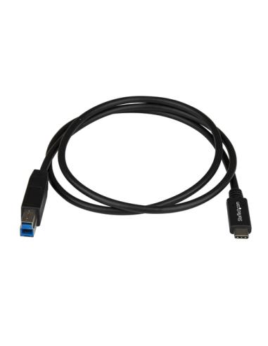 StarTech.com Cable USB-C a USB-B de 1m - USB de 10Gbps - Cable para Datos - USB 3.2 Gen 2 - Cable de Transferencia de Datos USB 