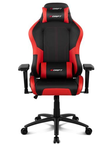 DRIFT DR250 Silla para videojuegos de PC Asiento acolchado tapizado Negro, Rojo