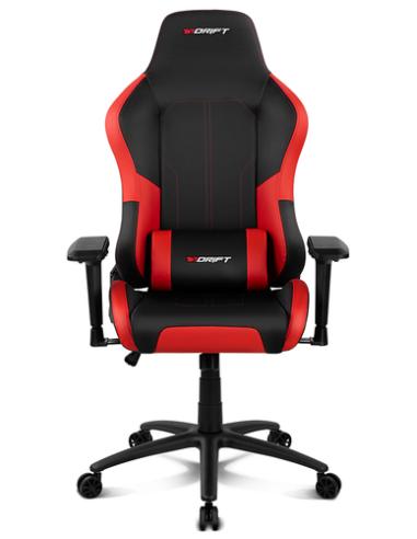 DRIFT DR250 Silla para videojuegos de PC Asiento acolchado tapizado Negro, Rojo