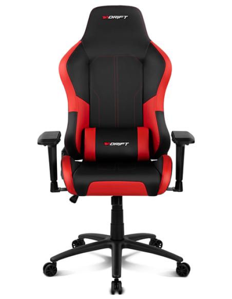 DRIFT DR250 Silla para videojuegos de PC Asiento acolchado tapizado Negro, Rojo