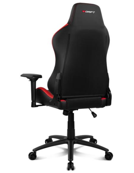 DRIFT DR250 Silla para videojuegos de PC Asiento acolchado tapizado Negro, Rojo