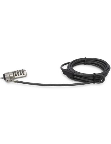 StarTech.com Cable con Candado de Seguridad con Clave para Ordenador Portátil - con Bisagra Giratoria - con Candado de Combinaci
