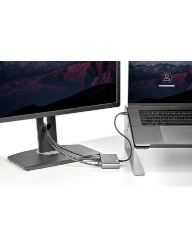 StarTech.com Mini Dock Thunderbolt 3 - Docking Station Portátil para 2 Monitores con HDMI 4K de 60Hz, 2x Hub USB-A (3.0/2.0), Gb