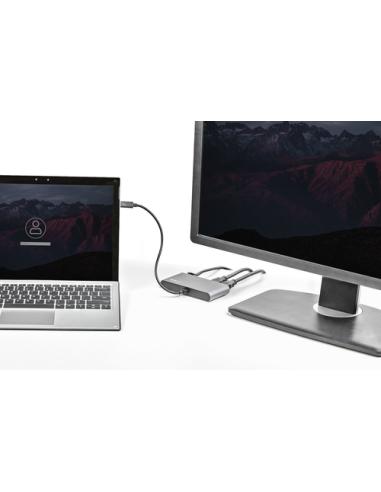 StarTech.com Mini Dock Thunderbolt 3 - Docking Station Portátil para 2 Monitores con HDMI 4K de 60Hz, 2x Hub USB-A (3.0/2.0), Gb