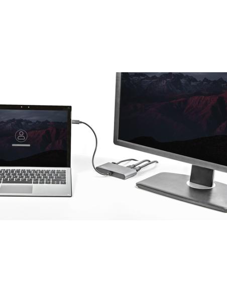 StarTech.com Mini Dock Thunderbolt 3 - Docking Station Portátil para 2 Monitores con HDMI 4K de 60Hz, 2x Hub USB-A (3.0/2.0), Gb