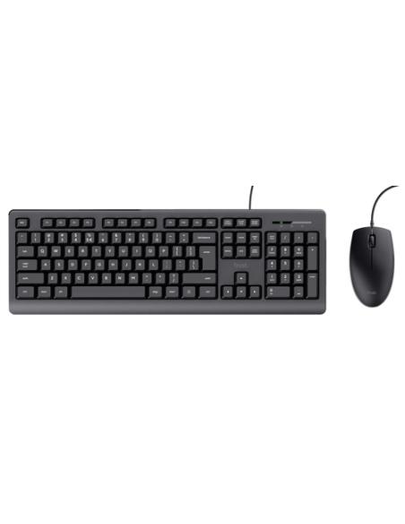 Trust TKM-250 teclado Ratón incluido Universal USB Negro