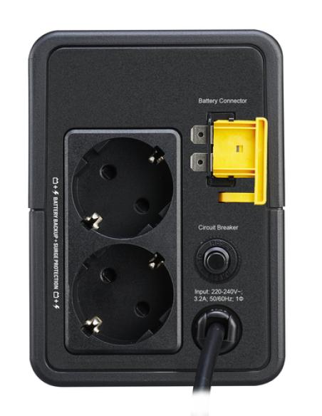 APC BVX700LI-GR sistema de alimentación ininterrumpida (UPS) Línea interactiva 0,7 kVA 360 W 2 salidas AC
