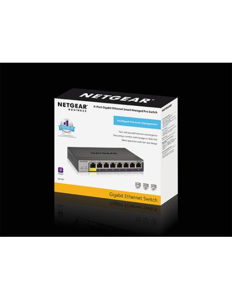 NETGEAR GS108Tv3 Gestionado L2 Gigabit Ethernet (10/100/1000) Gris