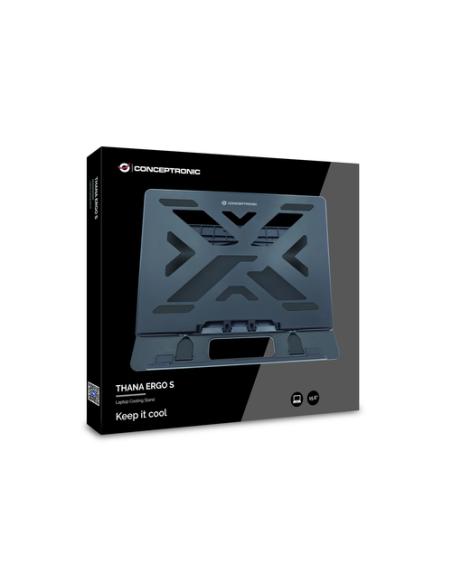 Conceptronic ERGO Laptop Cooling Stand Soporte para ordenador portátil Negro 39,6 cm (15.6")