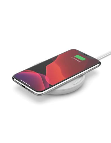 Belkin WIA001BTWH cargador de dispositivo móvil Teléfono Blanco Corriente alterna Cargador inalámbrico Carga rápida Auto