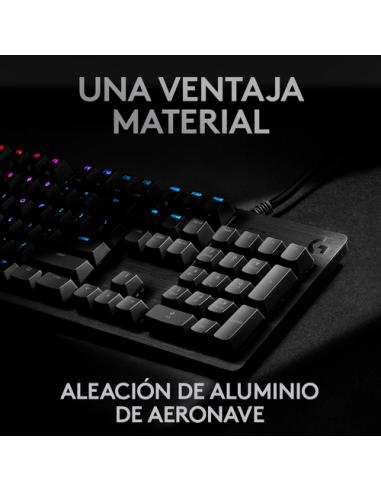 Logitech G 920-009344 teclado Juego USB QWERTY Español Carbono