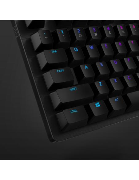Logitech G 920-009344 teclado Juego USB QWERTY Español Carbono